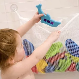Spielzeugaufbewahrung, Badezimmeraufbewahrung