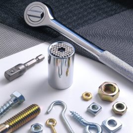   Steckschlüssel, Rohrschlüssel für alle Schraubenköpfe (universal)