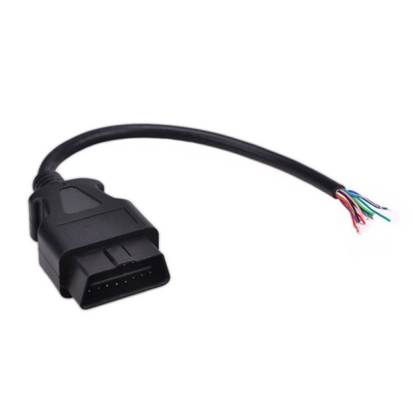 Montierbares OBD2-Kabel mit 16-poligem Stecker und offenem Kabelende