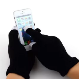 iHandschuh mit leitfähigen Fasern