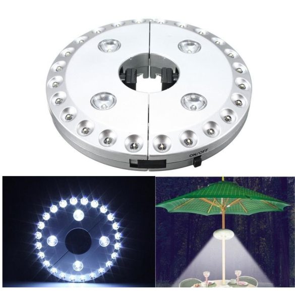 Licht mit Haken für Sonnenschirm