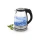 Eleganter Elektrischer Wasserkocher aus Glas mit LED-Lichteffekten 1,7 L Yosemite - Esperanza - EKK012