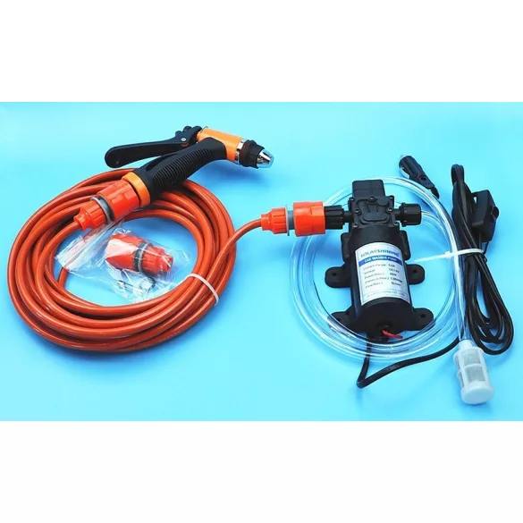 12V Tragbare Auto-Pumpe mit Sprühkopf und Schlauch / Hochdruckreiniger
