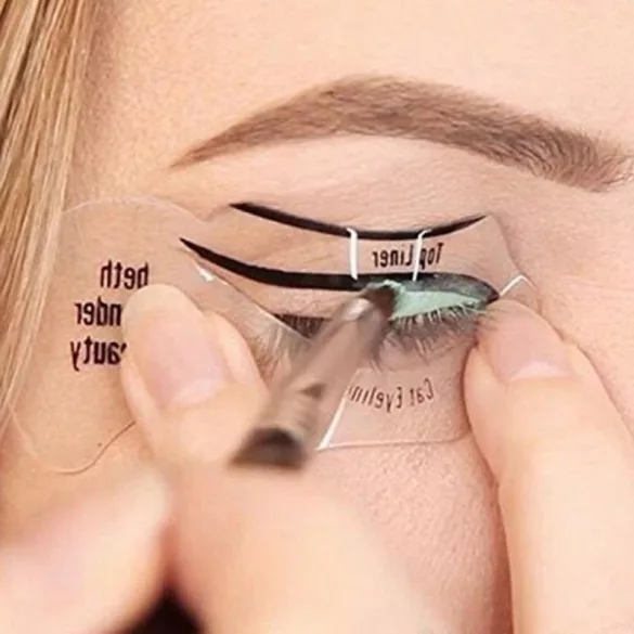 Eyeliner, Schablone für Lidstrich