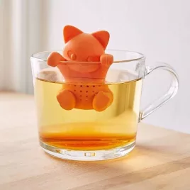 Teesieb, Silikon-Teesieb, Silikon-Teefilter (katzenförmig)