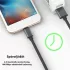 Extra robustes 1-Meter Lightning iPhone Schnelllade- und USB-Datenkabel