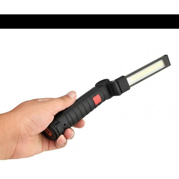 Über USB aufladbare, 360-Grad-drehbare magnetische LED-Lampe, Notbeleuchtung, mit einstellbarer Helligkeit