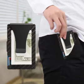 Eleganter, schlanker Karten-/Geldhalter