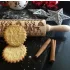 Weihnachtlich gemusterter Teigroller, gemusterter Nudelholz, Keksprägestab