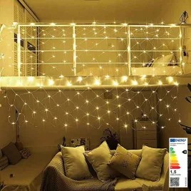 128 LED-Netz-Lichterkette