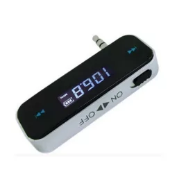   FM-Transmitter wiederaufladbar - Sicher Anrufe entgegennehmen und kabellos Musik im Auto hören.