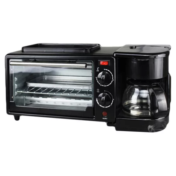 Morgenstation, Grill, Kaffeemaschine und Toaster - 3 IN 1 Station für die ganze Familie, kochen, grillen und toasten gleichzeitig.