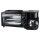 Morgenstation, Grill, Kaffeemaschine und Toaster - 3 IN 1 Station für die ganze Familie, kochen, grillen und toasten gleichzeitig.