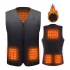Amaz Lux schwarze unisex beheizbare Weste EU/4XL