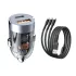 120 W Auto-Ladegerät-Set, Zweifach-Auto-Ladeadapter + Ladekabel