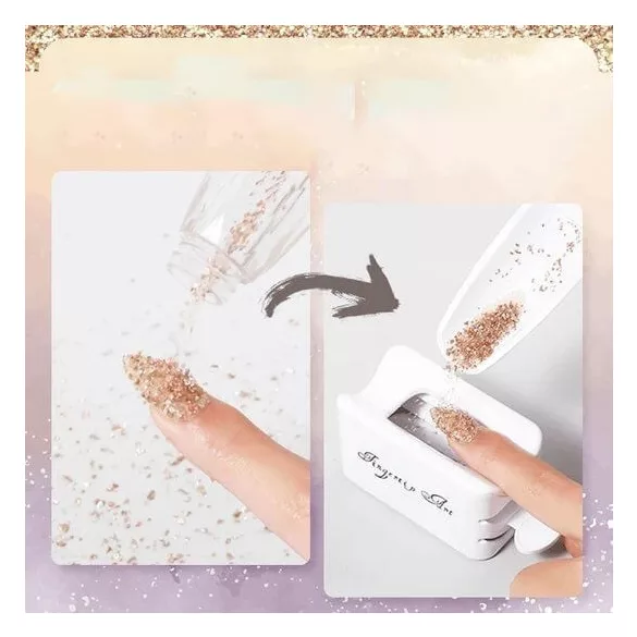 Nageldekoration, Auslaufsicherer Glitzer- und Perlen-Nagelgestalter