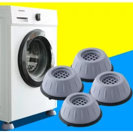 Vibrationsdämpfende Waschmaschinenfüße, grau