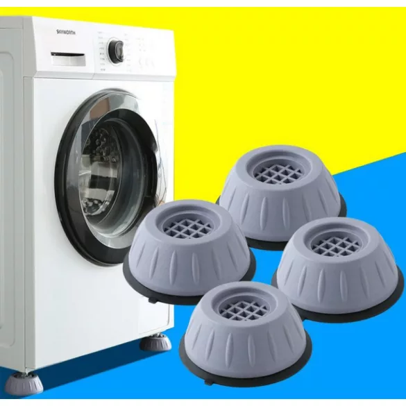 Vibrationsdämpfende Waschmaschinenfüße, grau