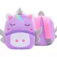 Tiermuster Plüsch Rucksack