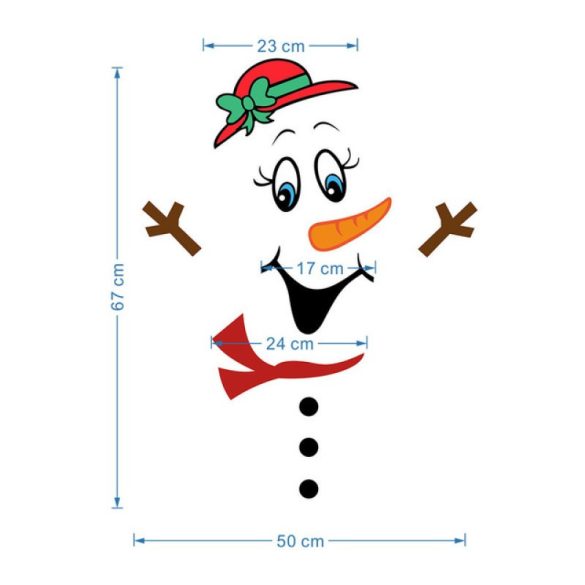 Großer Schneemann-Kühlschrankmagnet