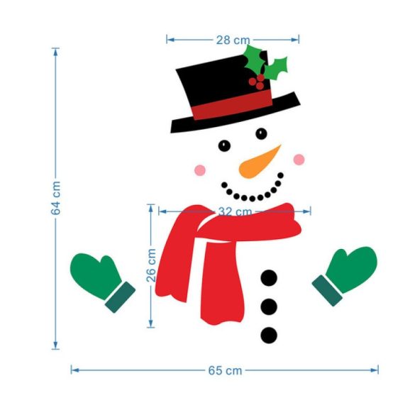 Großer Schneemann-Kühlschrankmagnet