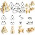 3D Weihnachtsplätzchen-Ausstecher Set, 8 Stück