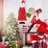 Wandhängender Weihnachtsmann-Adventskalender