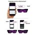 Partybrille, leuchtende Brille, LED-Anzeige-Brille