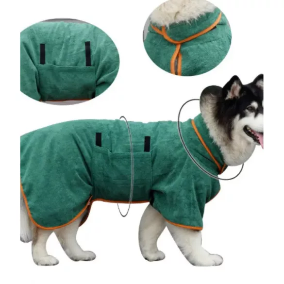 Schnell trocknender Hundebademantel