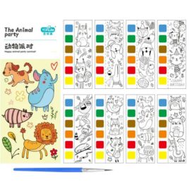 Tragbares Malbuch mit Aquarellfarben