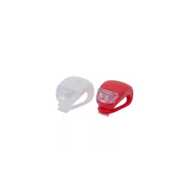 Fahrrad-LED-Lampenset Rot-Weiß