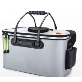 Faltbare Angeltasche mit Fischtrage-Design