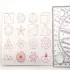 Designer-Lineal, Künstler-Lineal, Multifunktionales drehbares Zeichnenlineal