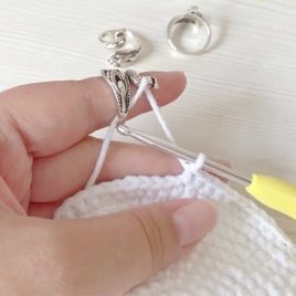 Häkelring, Ring zum Stricken