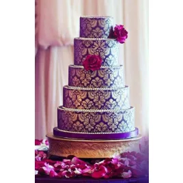 Tortendekorationsschablone, Blumendekor-Stencil (4 Stk.)