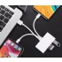 Multifunktionales Kartenlesegerät mit drei USB-Datenkabeln