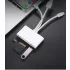 Multifunktionales Kartenlesegerät mit drei USB-Datenkabeln
