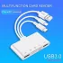 Multifunktionales Kartenlesegerät mit drei USB-Datenkabeln