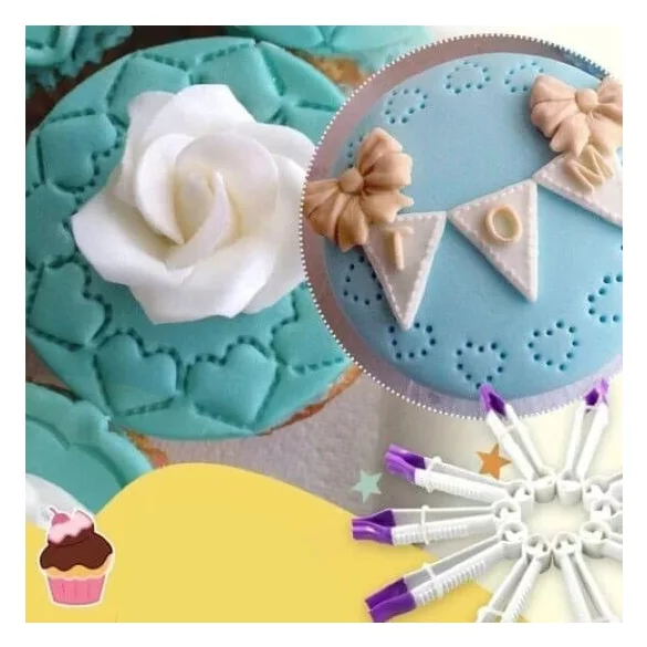 Tortenform-Set, Fondant-Formzangen-Set (10 Stück)