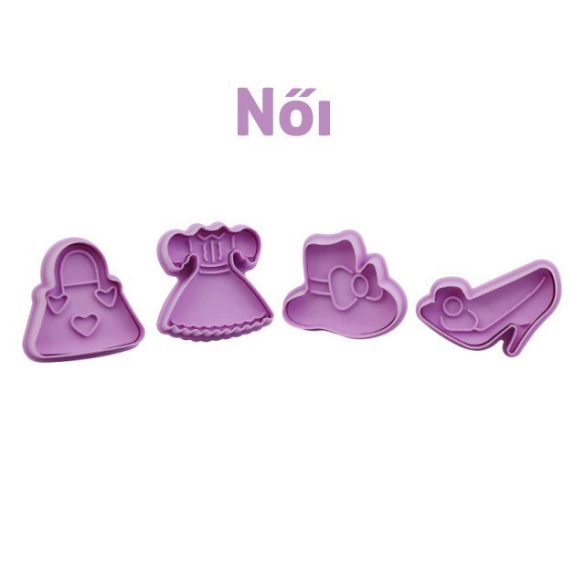 4er-Set 3D-Ausstechformen für Kekse