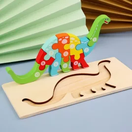 Zählpuzzle aus Holz für Kinder