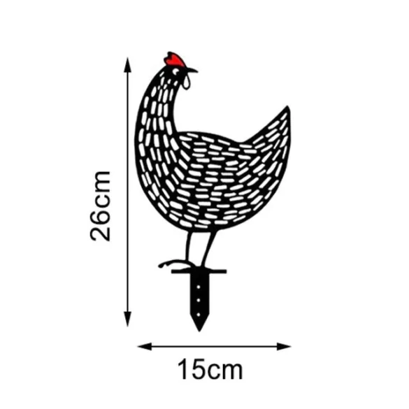Huhn Gartendeko
