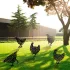 Huhn Gartendeko
