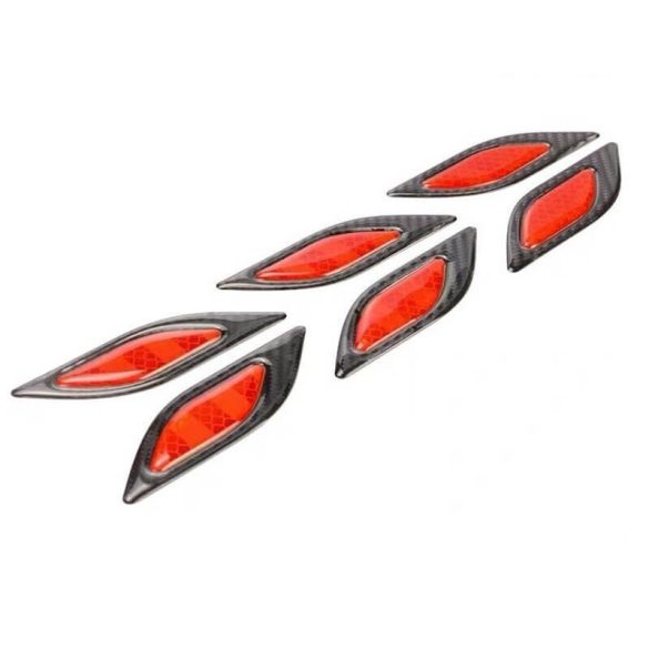 Reflektierende Carbon-Autoaufkleber, Auto-Tuning-Streifen