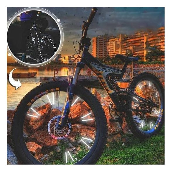 Fahrradspeichen-Dekoration, Reflektorstab für Fahrrad (12 Stk.)
