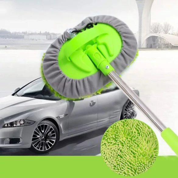 Mikrofaser-Reinigungsbürste für die Autowäsche, mit teleskopisch verstellbarem Griff
