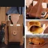 Retro Leder-Gürteltasche, Herrentasche