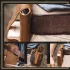 Retro Leder-Gürteltasche, Herrentasche