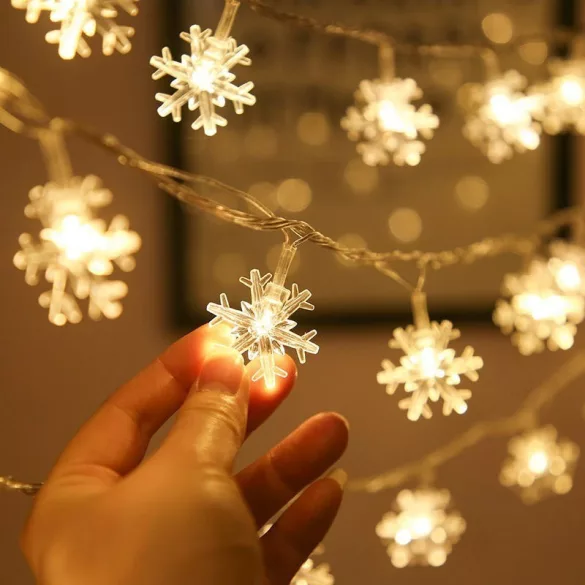 Weihnachtliche LED-Lichterkette