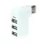 3-Port-USB-2.0-Hub mit drehbarem Kopf